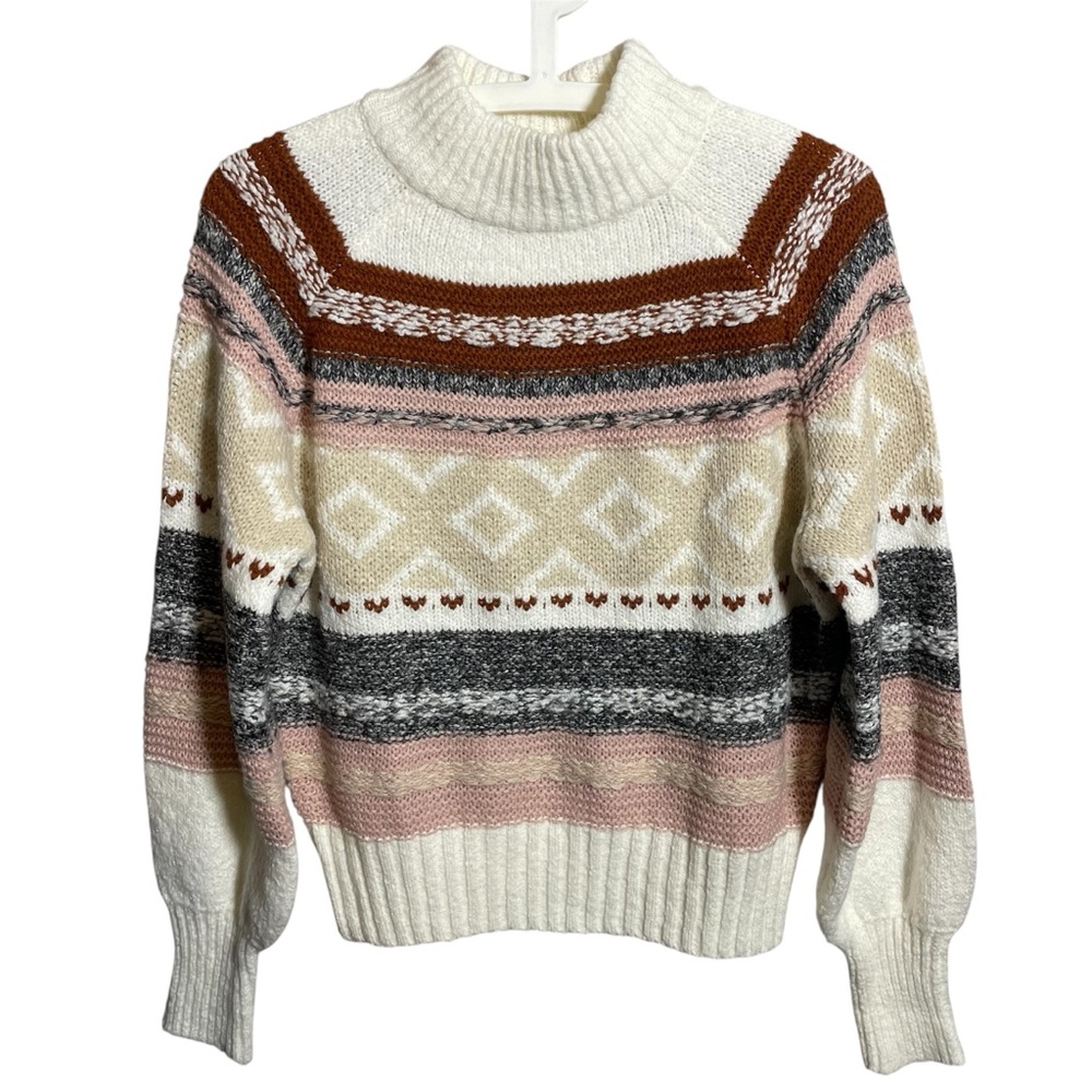 A.N.A. A New Approach Turtleneck Sweater balloon sleeves